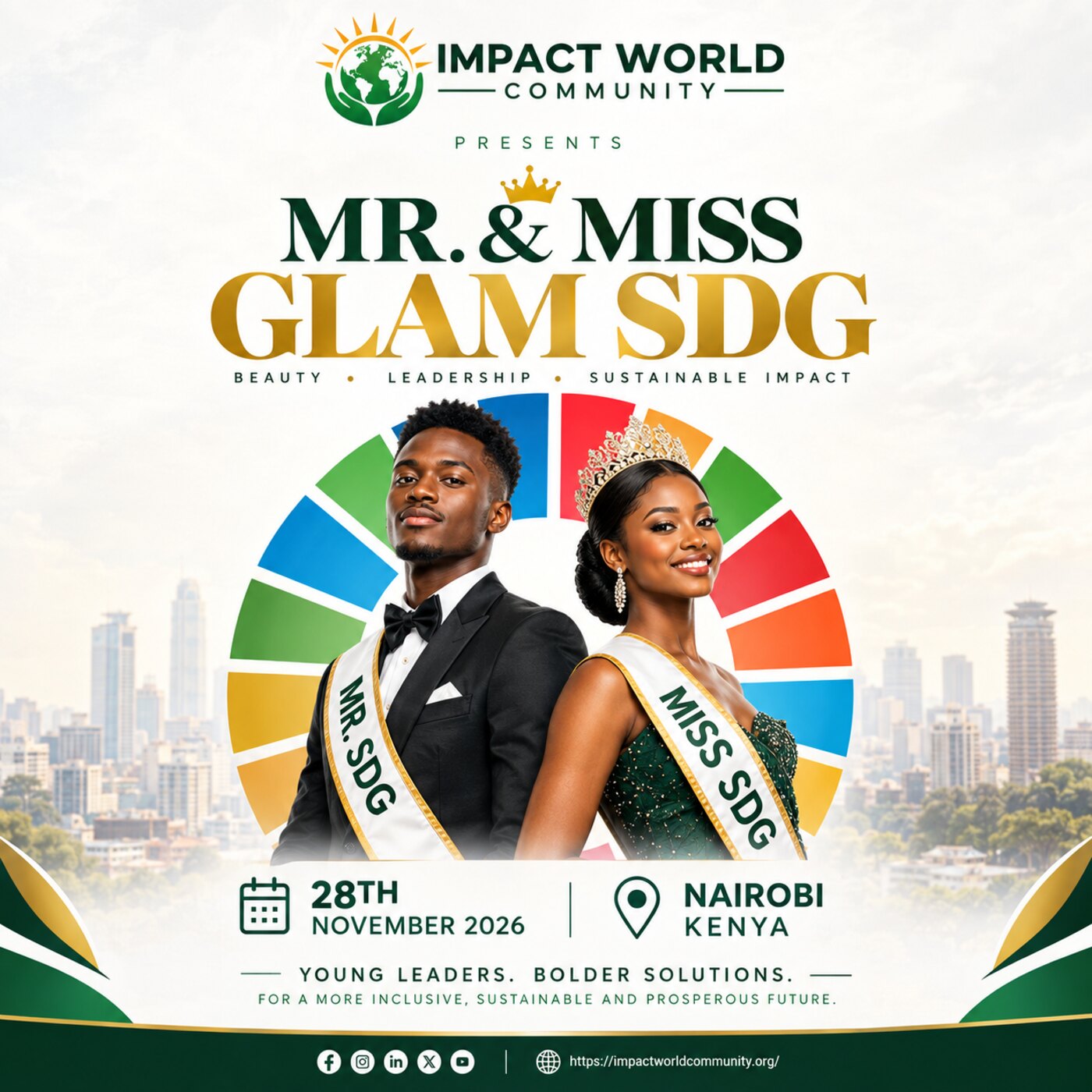 Mr & Miss Glam 2026 π official poster β Mr and Miss Glam SDG, Nairobi Kenya